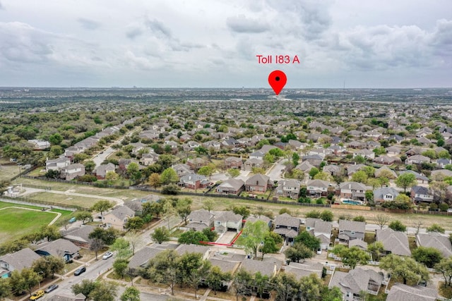 1225 Cardigan St, Cedar Park, TX 78613 - aerial perspective of suburban area