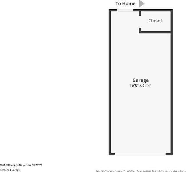 1601 N Redondo Dr, Austin, TX 78721 - home floor plan