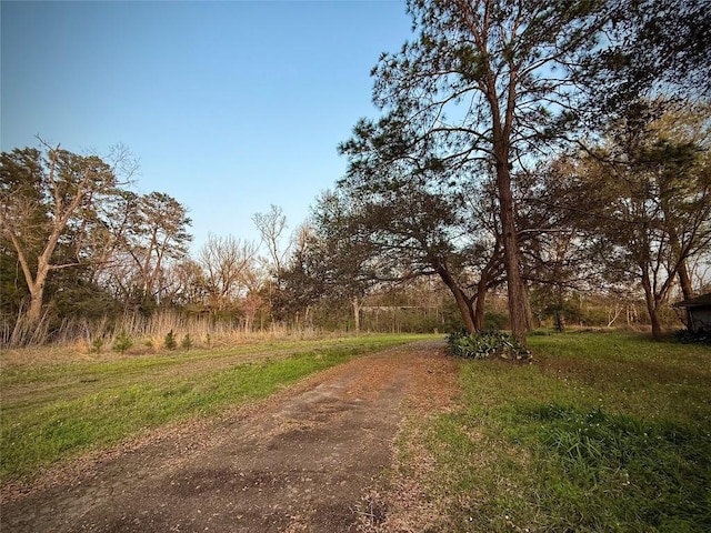 view of road