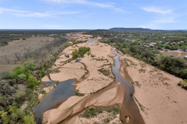 5898 River Oaks Dr, Kingsland, TX 78639 - bird's eye view featuring a mountain view