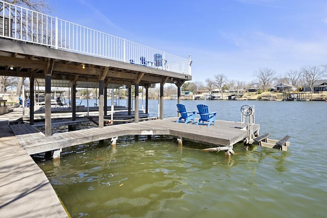 2546 Williams Lakeshore, Kingsland, TX 78639 - dock area with boat lift and a water view