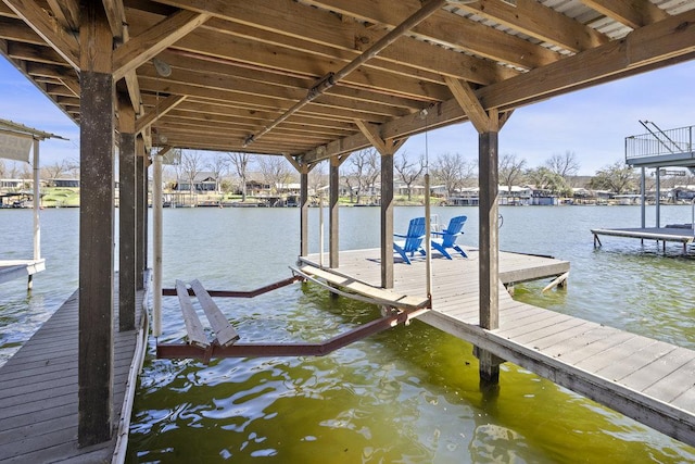 2546 Williams Lakeshore, Kingsland, TX 78639 - dock area with boat lift and a water view