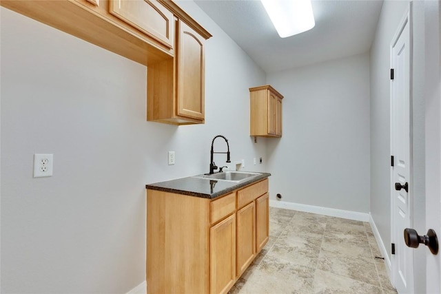 104 Standing Oak Dr, Georgetown, TX 78633 - washroom with cabinet space, washer hookup, hookup for an electric dryer, and baseboards