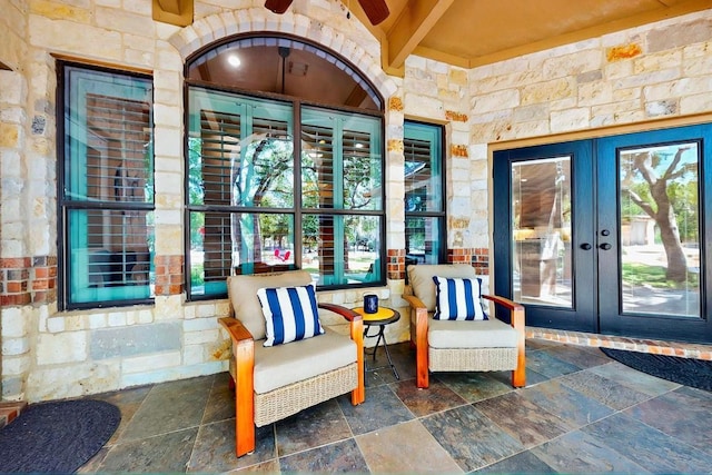 104 Standing Oak Dr, Georgetown, TX 78633 - view of patio / terrace with french doors