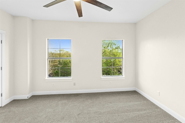 1420 Mirador, Leander, TX 78641 - unfurnished room featuring carpet and a ceiling fan