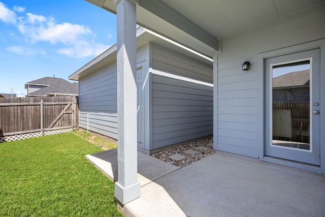 217 Timber Brook Dr, Hutto, TX 78634 - property entrance featuring a patio area