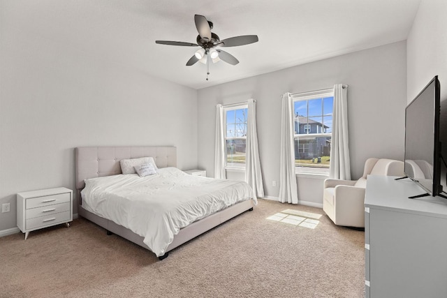 217 Timber Brook Dr, Hutto, TX 78634 - bedroom with light carpet and ceiling fan