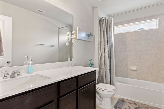 217 Timber Brook Dr, Hutto, TX 78634 - bathroom with vanity and shower / bathtub combination with curtain