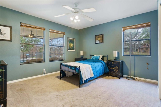 5014 Little Valley Rd, Leander, TX 78641 - carpeted bedroom featuring baseboards and ceiling fan