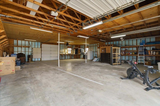 5014 Little Valley Rd, Leander, TX 78641 - garage with fridge