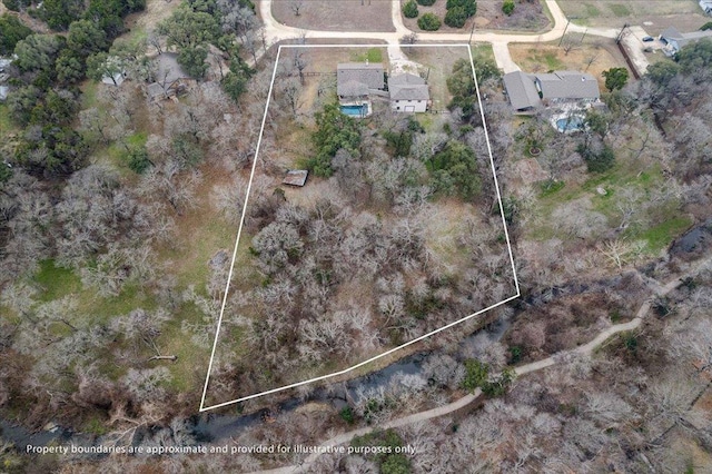 5014 Little Valley Rd, Leander, TX 78641 - aerial view of property's location with property parcel outlined