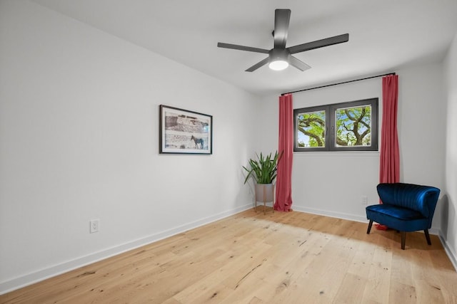 3503 Gable Dr, Austin, TX 78759 - unfurnished room with light wood finished floors and a ceiling fan
