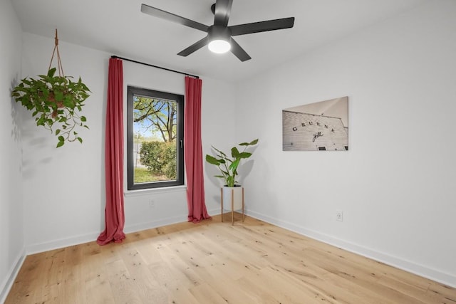 3503 Gable Dr, Austin, TX 78759 - empty room featuring wood finished floors and ceiling fan