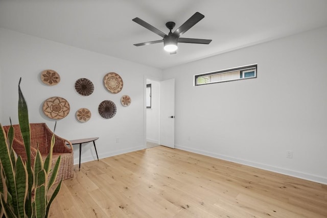 3503 Gable Dr, Austin, TX 78759 - unfurnished room featuring light wood finished floors and ceiling fan