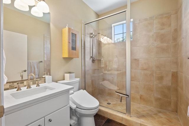 101 Knarr St, Austin, TX 78734 - bathroom with vanity and a tile shower