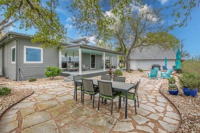 18190 Round Hall Rd, Holland, TX 76534 - view of patio featuring outdoor dining space