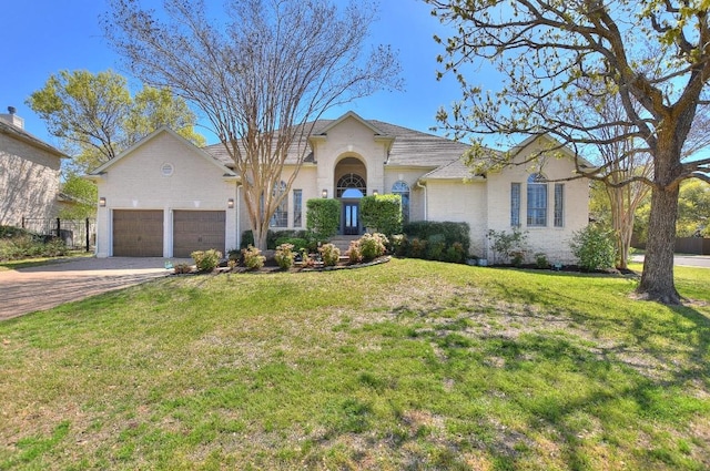 8016 Tahoe Parke Cir, Austin, TX 78726 - view of front of house with a garage, driveway, and a front yard