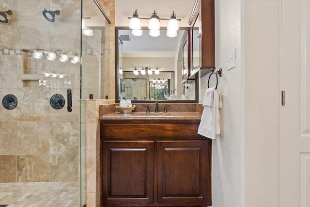 8016 Tahoe Parke Cir, Austin, TX 78726 - bathroom featuring a shower stall and vanity