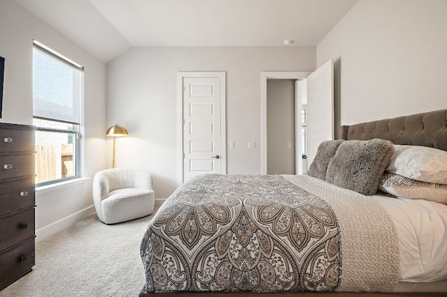 8112 Hubble Walk, Austin, TX 78744 - carpeted bedroom with baseboards and lofted ceiling