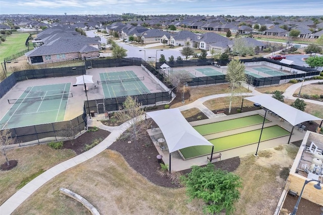 aerial view featuring a residential view