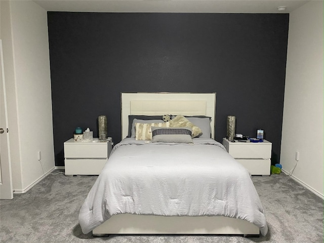 7900 Nightwing Rd, Austin, TX 78724 - bedroom with carpet floors, baseboards, and an accent wall