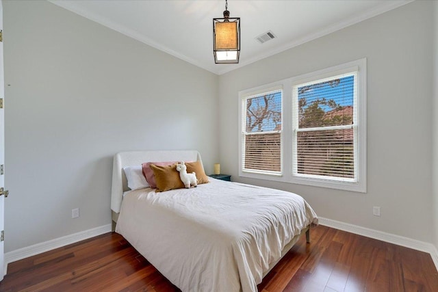 9204 Eddy Cv, Austin, TX 78735 - bedroom featuring wood finished floors and crown molding