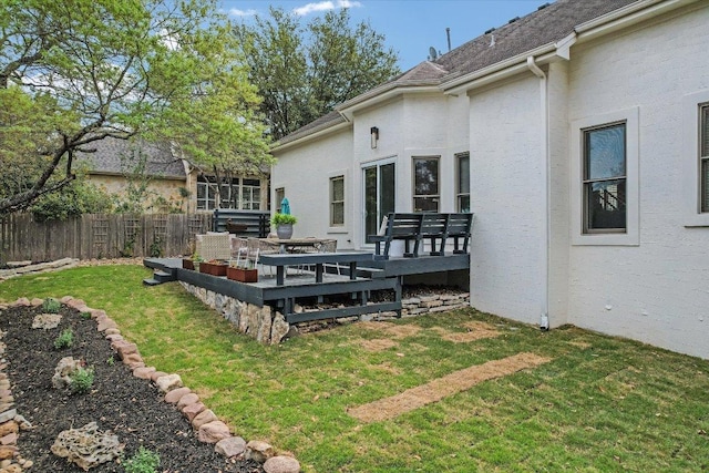 9204 Eddy Cv, Austin, TX 78735 - view of yard with a wooden deck