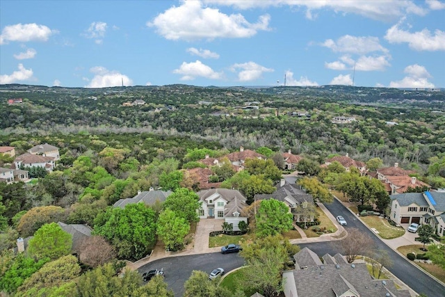 9204 Eddy Cv, Austin, TX 78735 - bird's eye view with a view of trees and a residential view