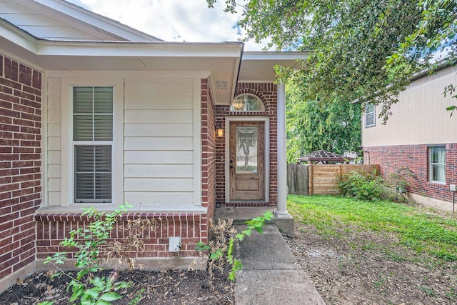 1142 Sundrop Pl, Round Rock, TX 78665 - property entrance with brick siding