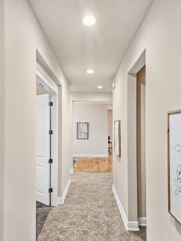 10601 Twisted Elm Dr, Austin, TX 78726 - hallway featuring recessed lighting and baseboards
