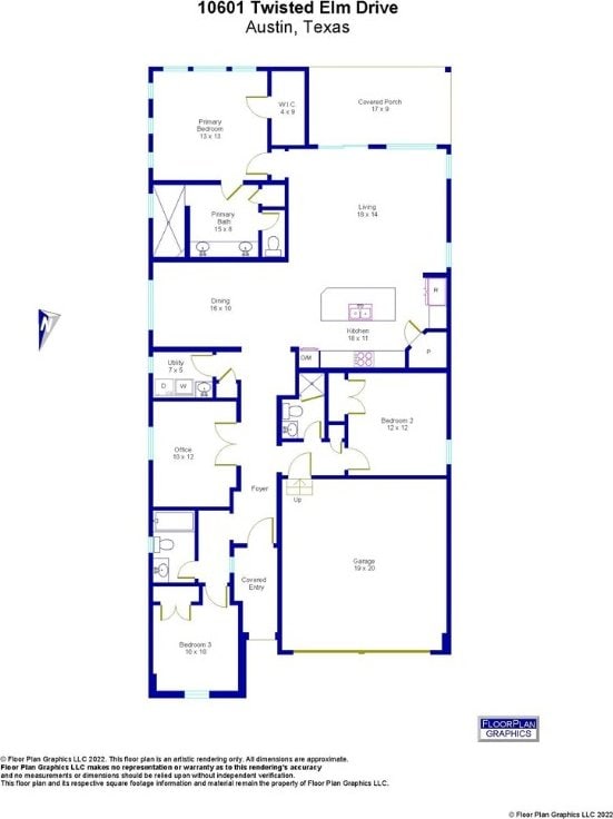 10601 Twisted Elm Dr, Austin, TX 78726 - view of home floor plan