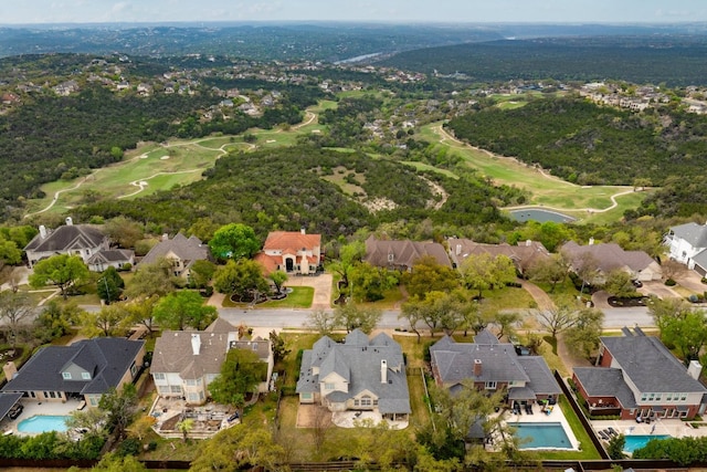 10204 Treasure Island Dr, Austin, TX 78730 - aerial overview of property's location featuring nearby suburban area and a golf course