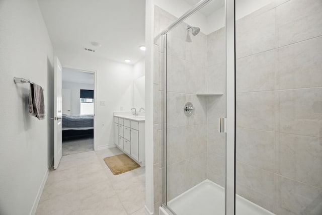 403 Stinchcomb Rd, Hutto, TX 78634 - ensuite bathroom featuring a shower stall and vanity