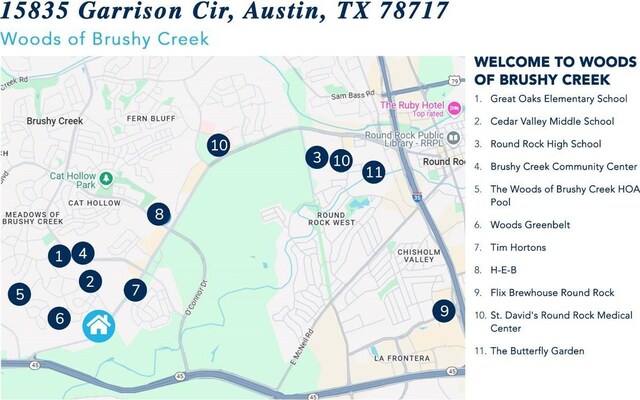 15835 Garrison Cir, Austin, TX 78717 - map / location