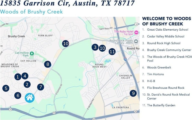 15835 Garrison Cir, Austin, TX 78717 - map / location