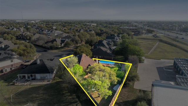 15835 Garrison Cir, Austin, TX 78717 - aerial view of residential area with property boundaries highlighted