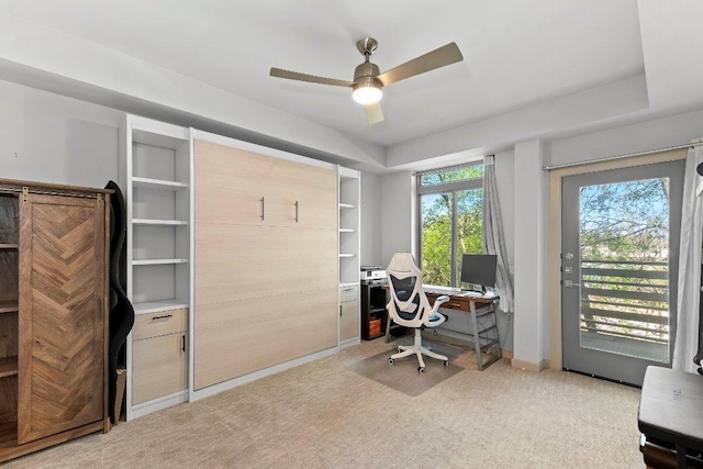 3600 S Lamar Blvd Unit 211, Austin, TX 78704 - office space featuring a ceiling fan and light colored carpet