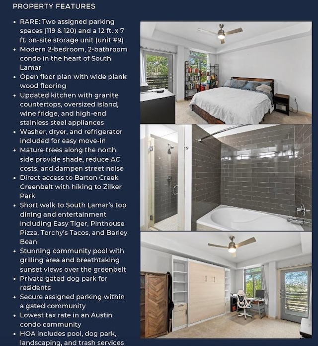 3600 S Lamar Blvd Unit 211, Austin, TX 78704 - view of marketing collateral with multiple images