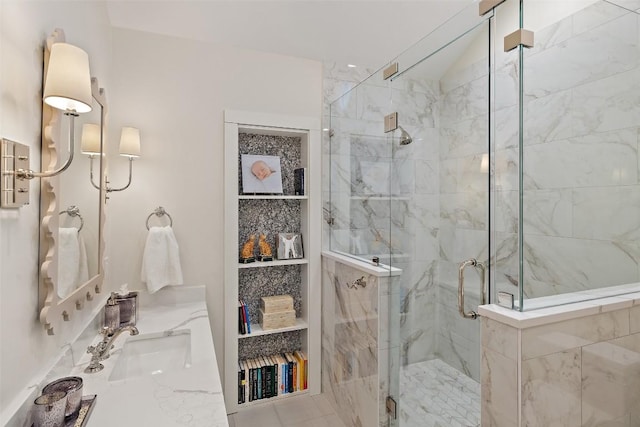 1106 Blackacre Trl, West Lake Hills, TX 78746 - full bath featuring vanity and a shower stall