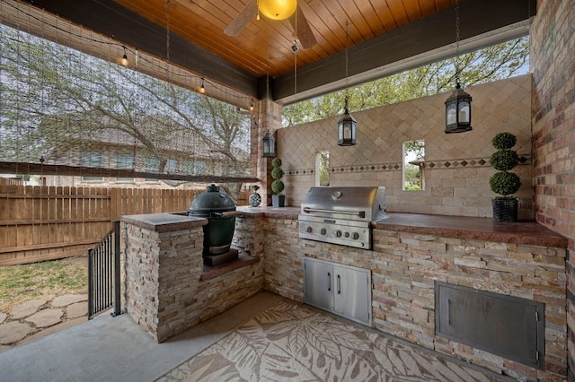 2429 Carretera Dr, Leander, TX 78641 - view of patio with a ceiling fan
