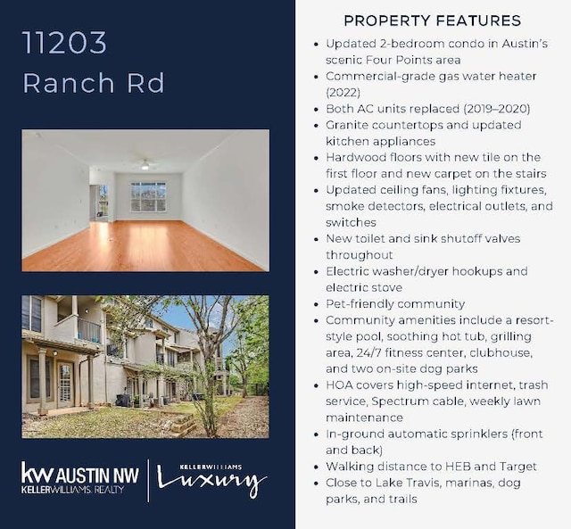 11203 Ranch Road 2222 205, Austin, TX 78730 - view of marketing collateral with multiple images