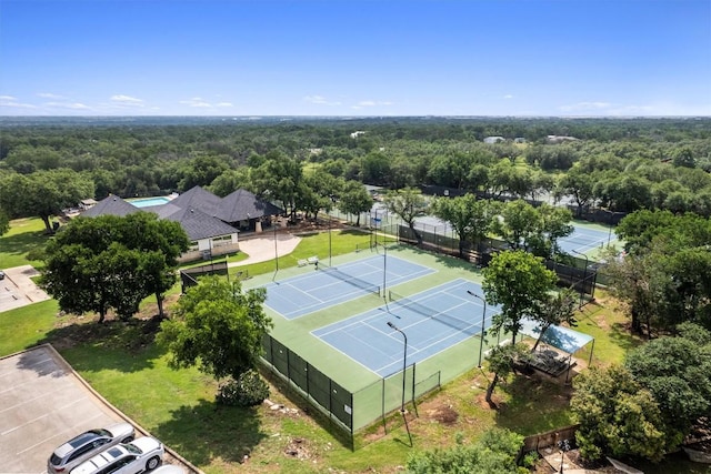 30224 Briarcrest Dr, Georgetown, TX 78628 - aerial view featuring a wooded view