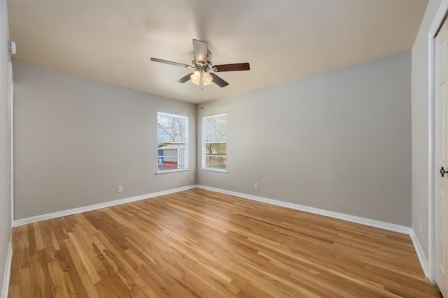1410 Yorkshire Dr, Austin, TX 78723 - empty room with ceiling fan and light wood finished floors