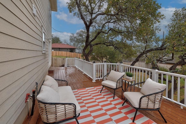 3242 Brass Buttons Trl, Austin, TX 78734 - wooden terrace featuring fence