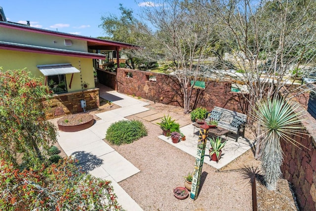 8700 Crest View Rd, Austin, TX 78737 - view of yard with a patio