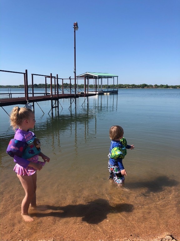 658 Golden Beach Dr, Buchanan Dam, TX 78609 - view of dock with a water view