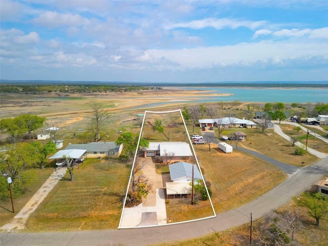 658 Golden Beach Dr, Buchanan Dam, TX 78609 - birds eye view of property with a water view
