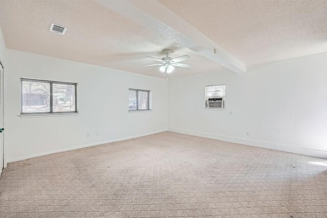 3108 Matador Dr, Austin, TX 78741 - empty room with plenty of natural light, a textured ceiling, and light carpet