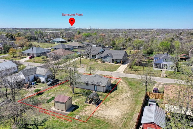 818 Kimbro St, Taylor, TX 76574 - aerial perspective of suburban area