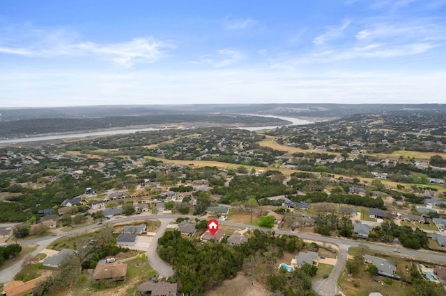 20807 Boggy Ford Rd, Lago Vista, TX 78645 - aerial view of property and surrounding area with nearby suburban area